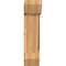 Ekena Millwork Traditional Slat Smooth Bracket w/ Offset Brace, Western Red Cedar, 7 1/2"W x 22"D x 30"H BKT0806X22X30TRA06SWR - alternate 2